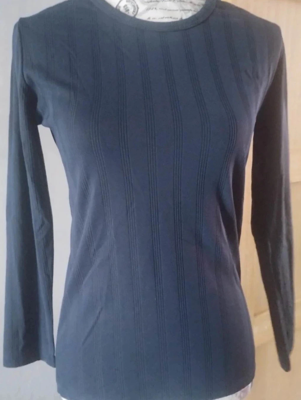 Blusa justa azul marinho listrada, Influência de Naf-Naf, T2 – photo 4